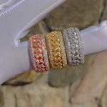 Load and play video in Gallery viewer, Iced Out Rotating Spinning Hip Hop Lab Grown Diamonds Birthday Anniversary Ring
