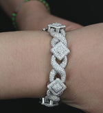 Load and play video in Gallery viewer, 14k Yellow Gold Royal Asscher Cut Diamond Bracelet
