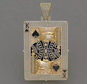 King of Spades Playing Card Pendant