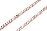 Load image into Gallery viewer, 18 Inch 3.50 mm Round Cut Lab Grown Diamond Tennis Necklace Chain
