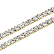 Round Cut F1 Diamond Unisex Tennis Necklace For Him & Her