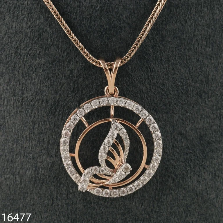 Everyday wear diamond pendant by D'Vins Jewels