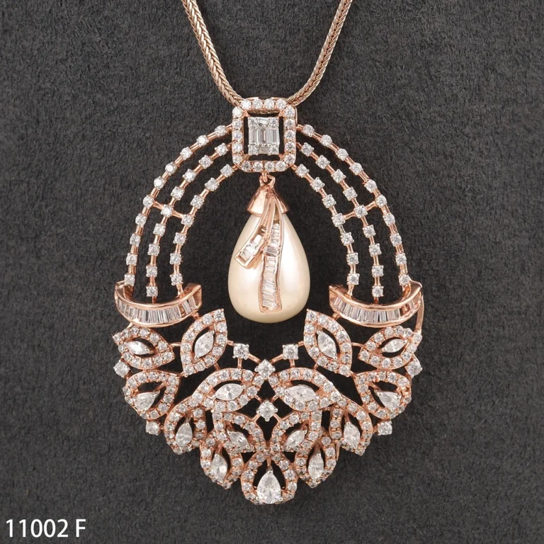 Custom diamond pendants manufacturer by D'Vins Jewels