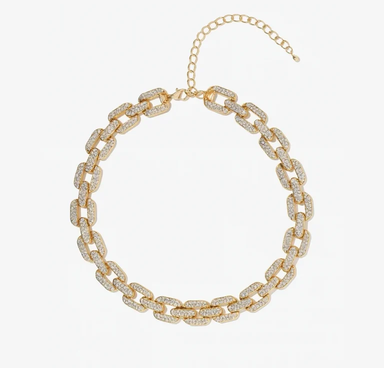 Multi row iced out tennis chain by D'Vins Jewels