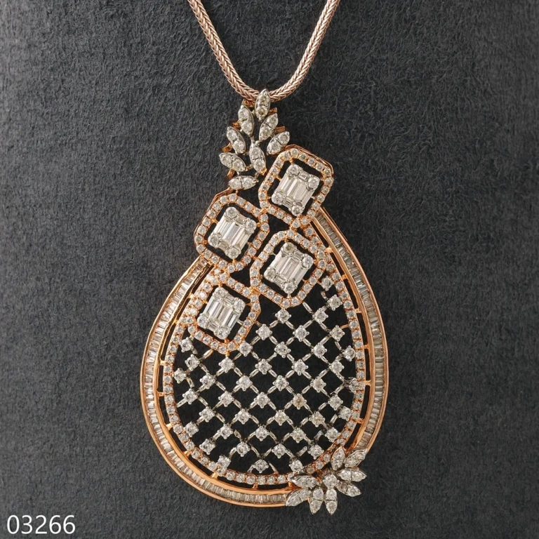 Lab-grown diamond pendant by D'Vins Jewels