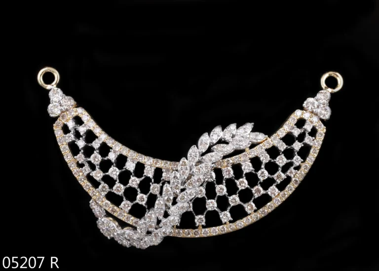 Long chain gold mangalsutra by D'Vins Jewels