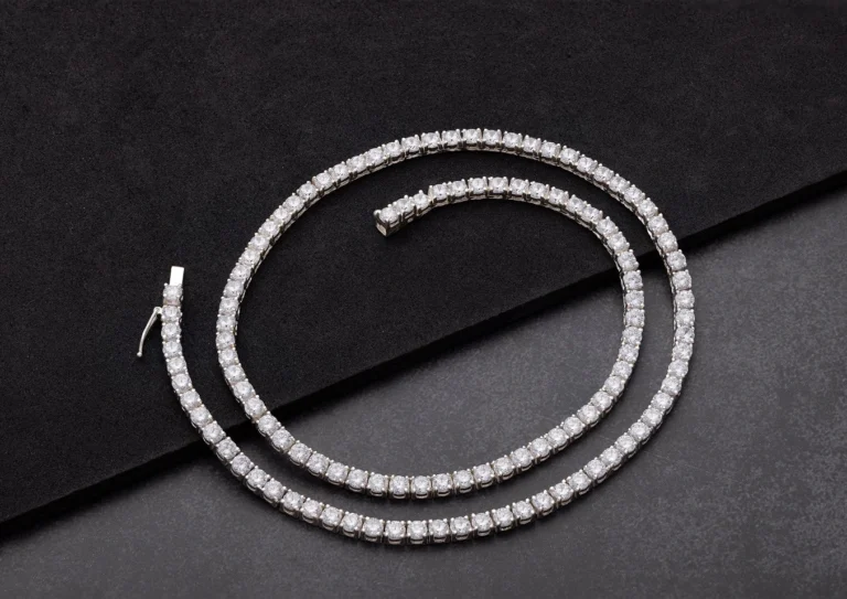 Custom gold diamond chain necklace by D'Vins Jewels