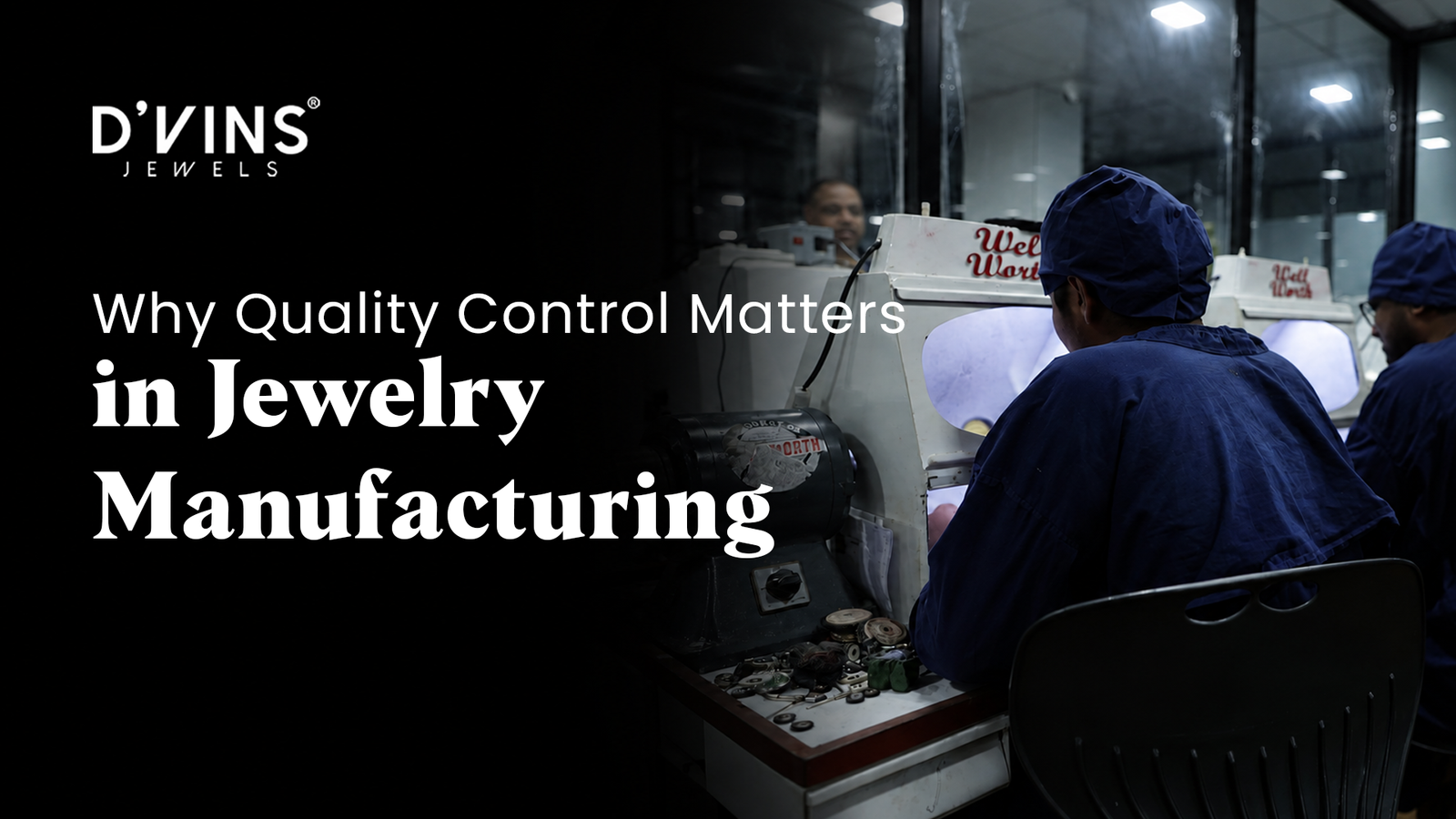 Jewelry manufacturing quality control process during production