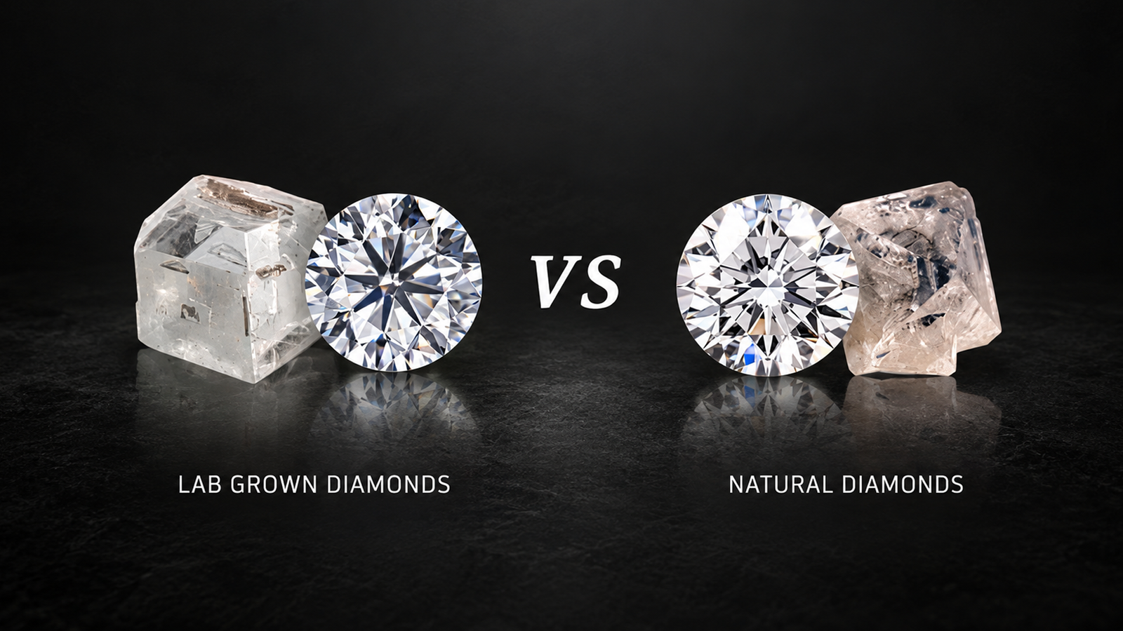 Natural diamonds vs lab-grown diamonds comparison for jewelry brands